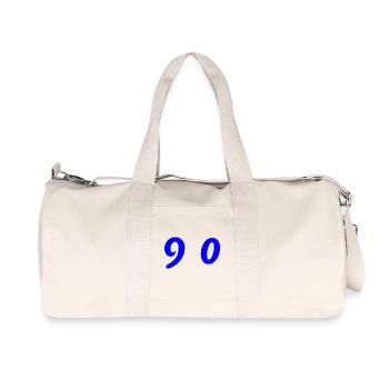 90. 90 YEARS. 90th ANNIVERSARY. 90 YEARS ANNIVERSARY. - Recycled Canvas Sports Bag by Stanley/Stella - natural - Front