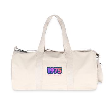1975 Année rétro naissance d'une guerrière - Sac de sport en toile recyclée Stanley/Stella - blanc naturel - Devant