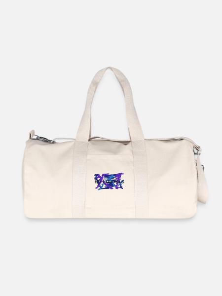 Blau-Lila Farbskizze Abstrakt - Recycelte Canvas-Sporttasche von Stanley/Stella - Naturweiß