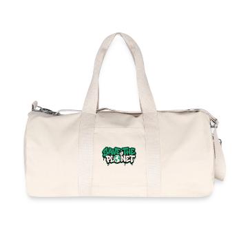 Save The Planet Graffiti Logo - Sac de sport en toile recyclée Stanley/Stella - blanc naturel - Devant