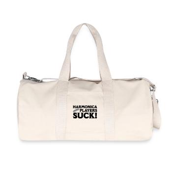 Harmonica Players Suck! - Recycled Canvas Sports Bag by Stanley/Stella - natural - Front