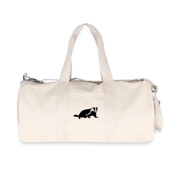 Dachs - Recycelte Canvas-Sporttasche von Stanley/Stella - Naturweiß - Vorne