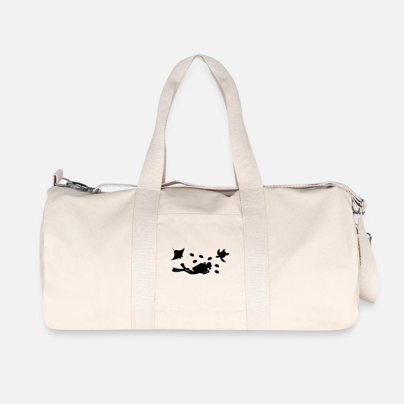 taucher - Recycelte Canvas-Sporttasche von Stanley/Stella - Naturweiß