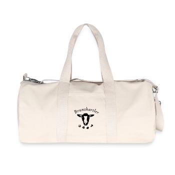 Brunzkartler - Das Schafkopf Ersatzspieler Shirt - Recycelte Canvas-Sporttasche von Stanley/Stella - Naturweiß - Vorne