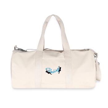 Escalade - Sac de sport en toile recyclée Stanley/Stella - blanc naturel - Devant