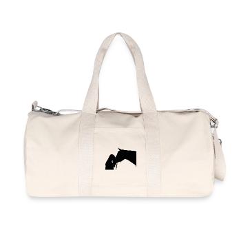 Cheval, amour de cheval, cavalier, cavalier - Sac de sport en toile recyclée Stanley/Stella - blanc naturel - Devant