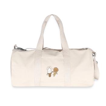 Best friends - ice cream - Recycled Canvas Sports Bag by Stanley/Stella - natural - Front