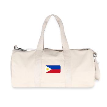 PHILIPPINES FLAG round corner 400 dpi - Recycled Canvas Sports Bag by Stanley/Stella - natural - Front