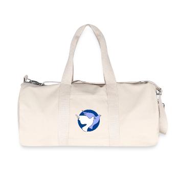 weltfrieden auf erden world peace on earth love57 - Recycelte Canvas-Sporttasche von Stanley/Stella - Naturweiß - Vorne