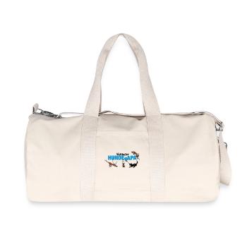 hundepapa - Recycelte Canvas-Sporttasche von Stanley/Stella - Naturweiß - Vorne