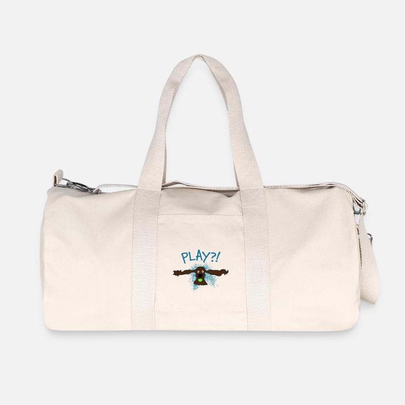 Cocker Spaniel Play?! - Recycelte Canvas-Sporttasche von Stanley/Stella - Naturweiß