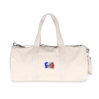 France Bretagne - Sac de sport en toile recyclée Stanley/Stella - blanc naturel - Devant