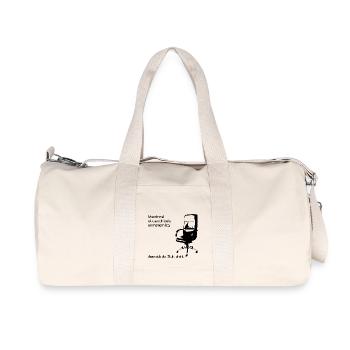 Büro Job - Recycelte Canvas-Sporttasche von Stanley/Stella - Naturweiß - Vorne