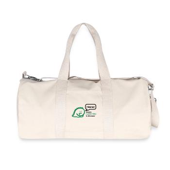 Rawr means I LOVE YOU in dinosaur - Recycelte Canvas-Sporttasche von Stanley/Stella - Naturweiß - Vorne