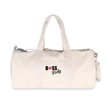 Boss Lady - Recycelte Canvas-Sporttasche von Stanley/Stella - Naturweiß - Vorne