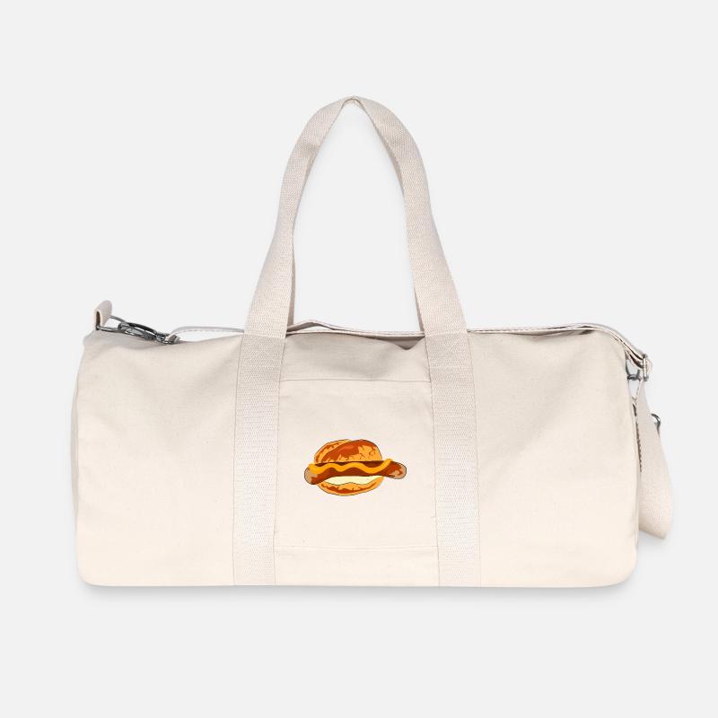 bratwurst speise essen koch - Recycelte Canvas-Sporttasche von Stanley/Stella - Naturweiß