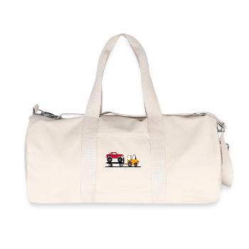 Traktor - Recycelte Canvas-Sporttasche von Stanley/Stella - Naturweiß - Vorne