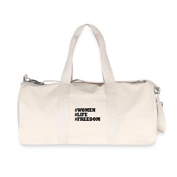 Women life freedom - Recycelte Canvas-Sporttasche von Stanley/Stella - Naturweiß - Vorne