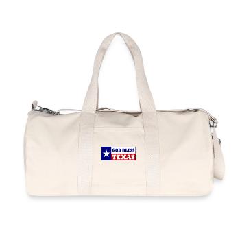 God bless texas - Recycled Canvas Sports Bag by Stanley/Stella - natural - Front
