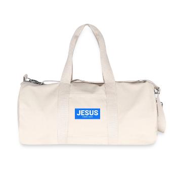 Jesus - Sac de sport en toile recyclée Stanley/Stella - blanc naturel - Devant