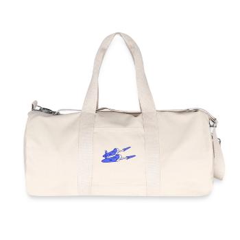 2 Military Submarines Shooting Torpedo Missiles Attack - Recycled Canvas Sports Bag by Stanley/Stella - natural - Front