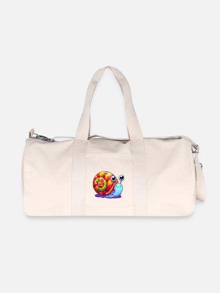 Schnecke - Recycelte Canvas-Sporttasche von Stanley/Stella - Naturweiß