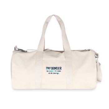 NURSE NURSE DOCTOR HUMOR DRÖLES K - Recycled Canvas Sports Bag by Stanley/Stella - natural - Front