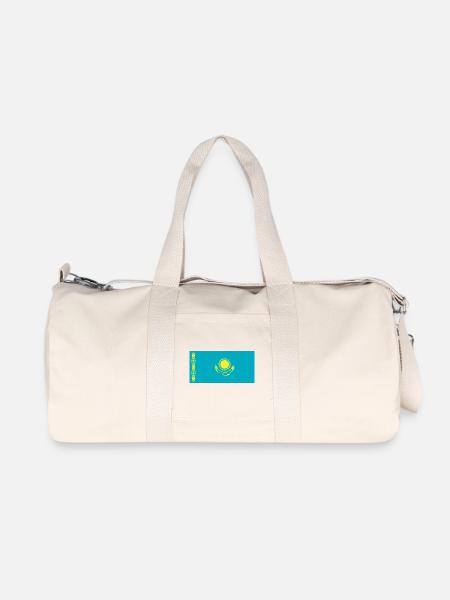 Kasachstan - Recycelte Canvas-Sporttasche von Stanley/Stella - Naturweiß