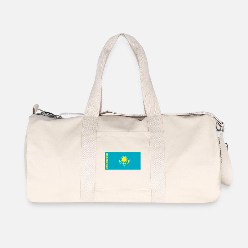 Kasachstan - Recycelte Canvas-Sporttasche von Stanley/Stella - Naturweiß