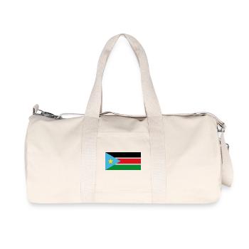 Soudan du Sud - Sac de sport en toile recyclée Stanley/Stella - blanc naturel - Devant