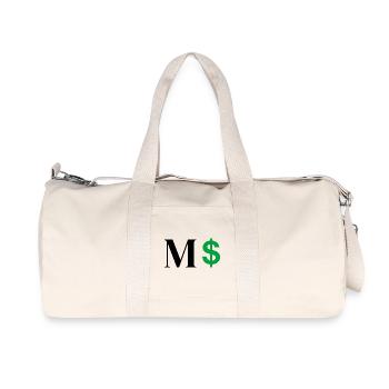 Letter M Dollar - Recycled Canvas Sports Bag by Stanley/Stella - natural - Front