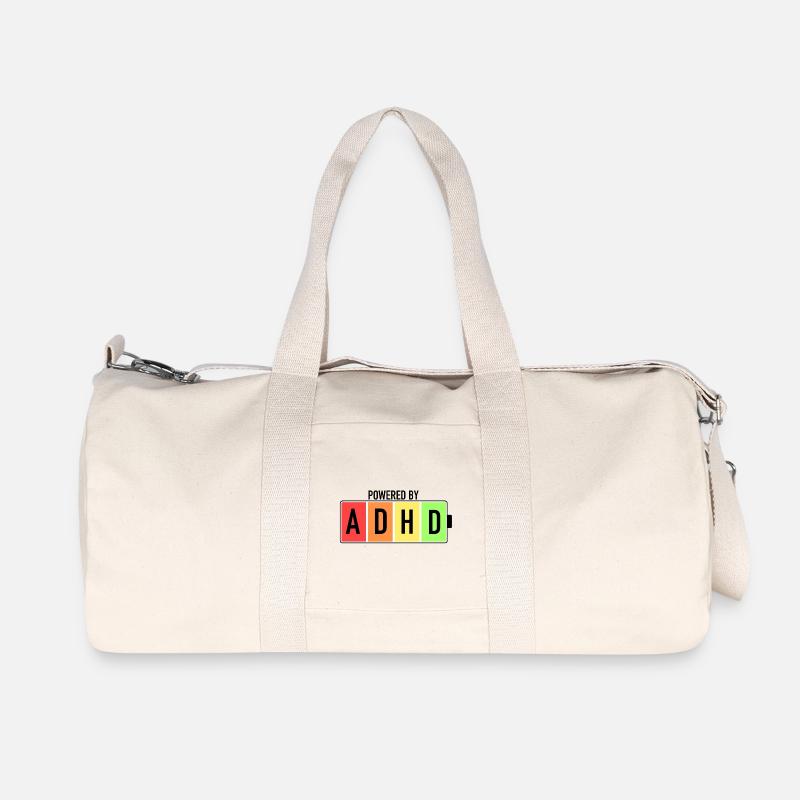 ADHS-Bewusstsein Neurodivergent - Recycelte Canvas-Sporttasche von Stanley/Stella - Naturweiß