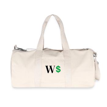 Letter w dollar - Recycled Canvas Sports Bag by Stanley/Stella - natural - Front