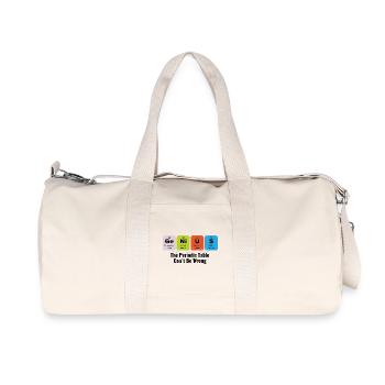 Genius Genie Chemie Biologie Periodensystem - Recycelte Canvas-Sporttasche von Stanley/Stella - Naturweiß - Vorne