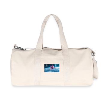 Chat astronaute - Sac de sport en toile recyclée Stanley/Stella - blanc naturel - Devant