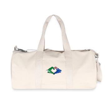Pakistan Nouvelle-Zélande drapeau mains coeur - Sac de sport en toile recyclée Stanley/Stella - blanc naturel - Devant