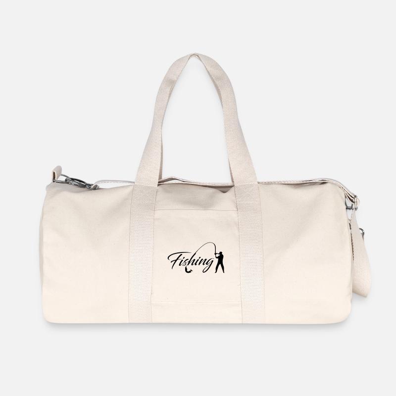 Angeln - Recycelte Canvas-Sporttasche von Stanley/Stella - Naturweiß