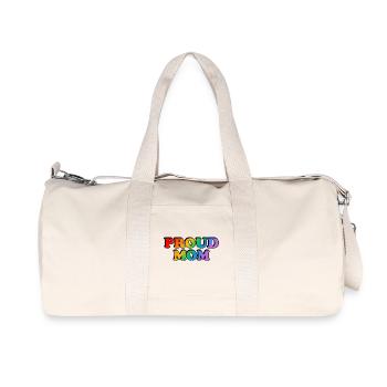 Proud Mom LGBTQ rainbow LGBT pride month - Sac de sport en toile recyclée Stanley/Stella - blanc naturel - Devant