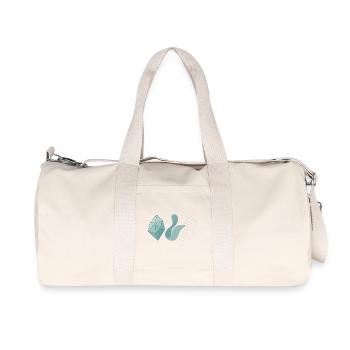 Solid, Liquid, Gaseous - Physics Design 3 Phases - Recycled Canvas Sports Bag by Stanley/Stella - natural - Front