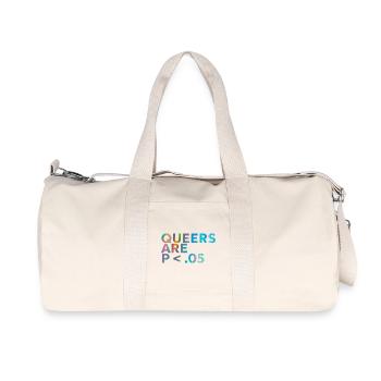 Queers are p < .05 - Recycled Canvas Sports Bag by Stanley/Stella - natural - Front