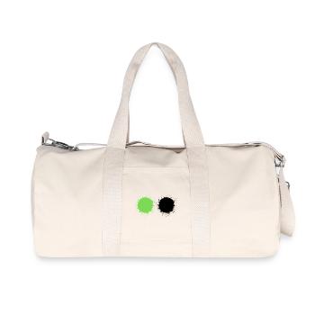 blanc vert - Sac de sport en toile recyclée Stanley/Stella - blanc naturel - Devant