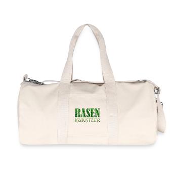 Rasenkünstler Fußballer Fußballtrainer Platzwart - Recycelte Canvas-Sporttasche von Stanley/Stella - Naturweiß - Vorne