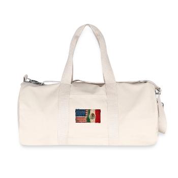 États-Unis, Identité d’origine de l’amitié Mexique - Sac de sport en toile recyclée Stanley/Stella - blanc naturel - Devant