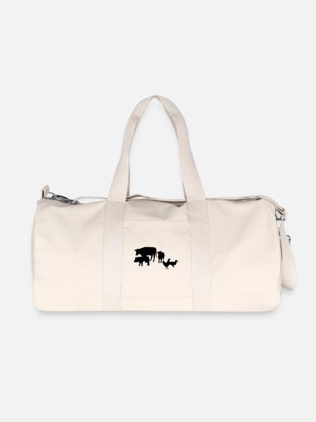 Animalfarm - Recycelte Canvas-Sporttasche von Stanley/Stella - Naturweiß