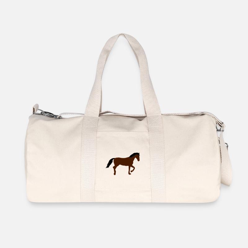 -Brauner- - Recycelte Canvas-Sporttasche von Stanley/Stella - Naturweiß