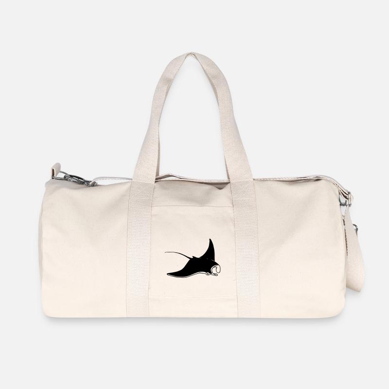 Rochen - Recycelte Canvas-Sporttasche von Stanley/Stella - Naturweiß