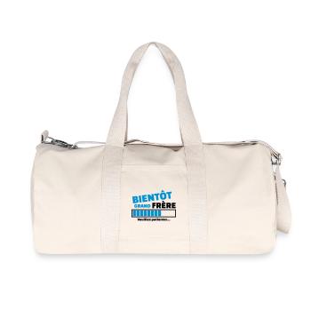 bientôt grand frère - Sac de sport en toile recyclée Stanley/Stella - blanc naturel - Devant