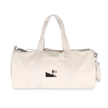 mountain_bike - Recycelte Canvas-Sporttasche von Stanley/Stella - Naturweiß - Vorne