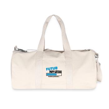 futur papy gâteau - Sac de sport en toile recyclée Stanley/Stella - blanc naturel - Devant