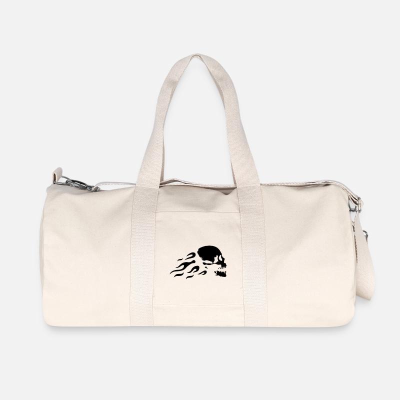 fast_skull - Recycelte Canvas-Sporttasche von Stanley/Stella - Naturweiß